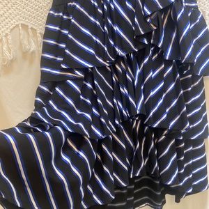 Maeve Ruffle Stripe Skirt from Anthropologie M